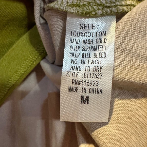 Easel Green and Orange Colorblock Top - Picture 4 of 6